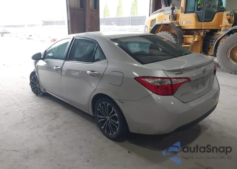 2015 Toyota Corolla S Plus из США, поврежденный, VIN 2T1BURHE3FC373565